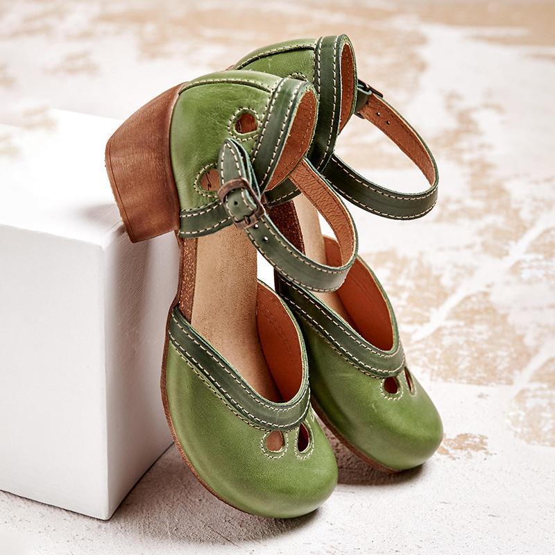 Farah - Sandales confortables à talons bas