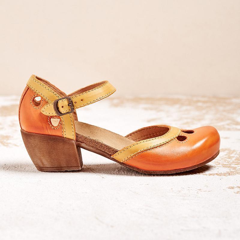 Farah - Sandales confortables à talons bas