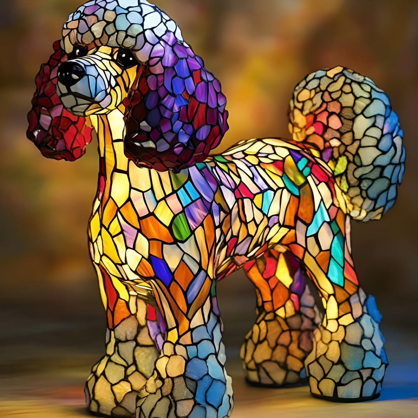 Gigi | Lampe pour chien Magisk en verre coloré