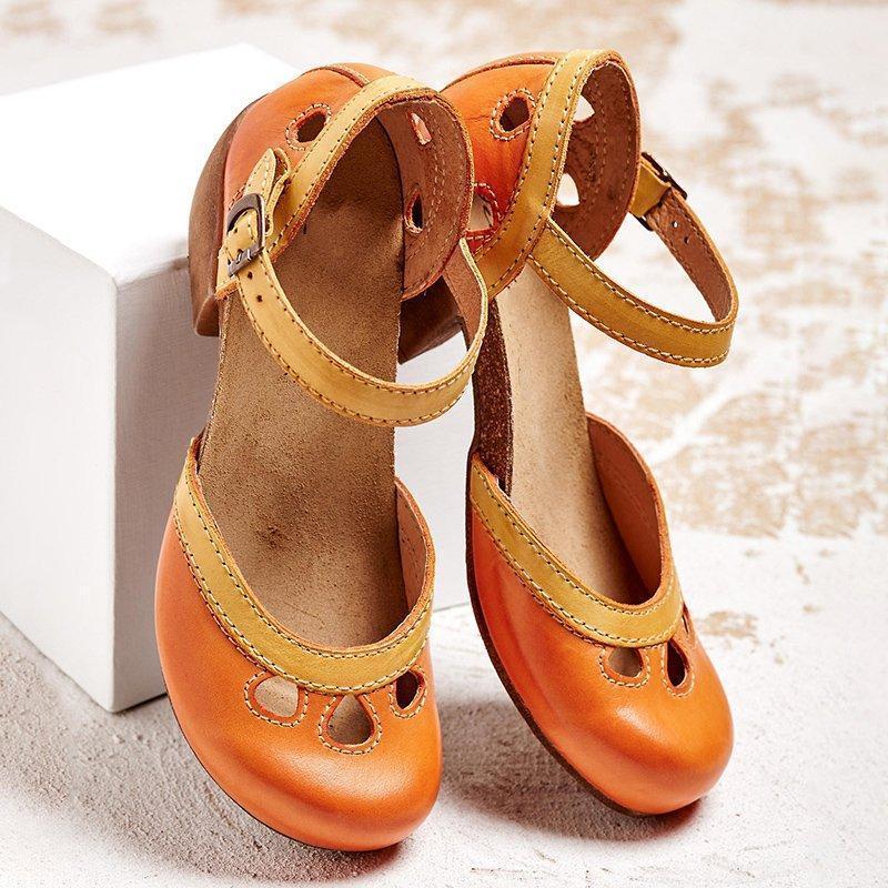 Farah - Sandales confortables à talons bas