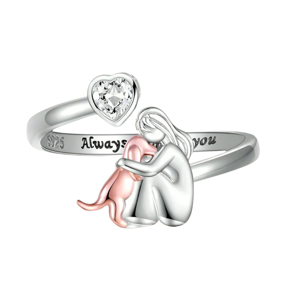 Bague Émotionnelle en Argent 925 avec zircone en Coeur – Miela
