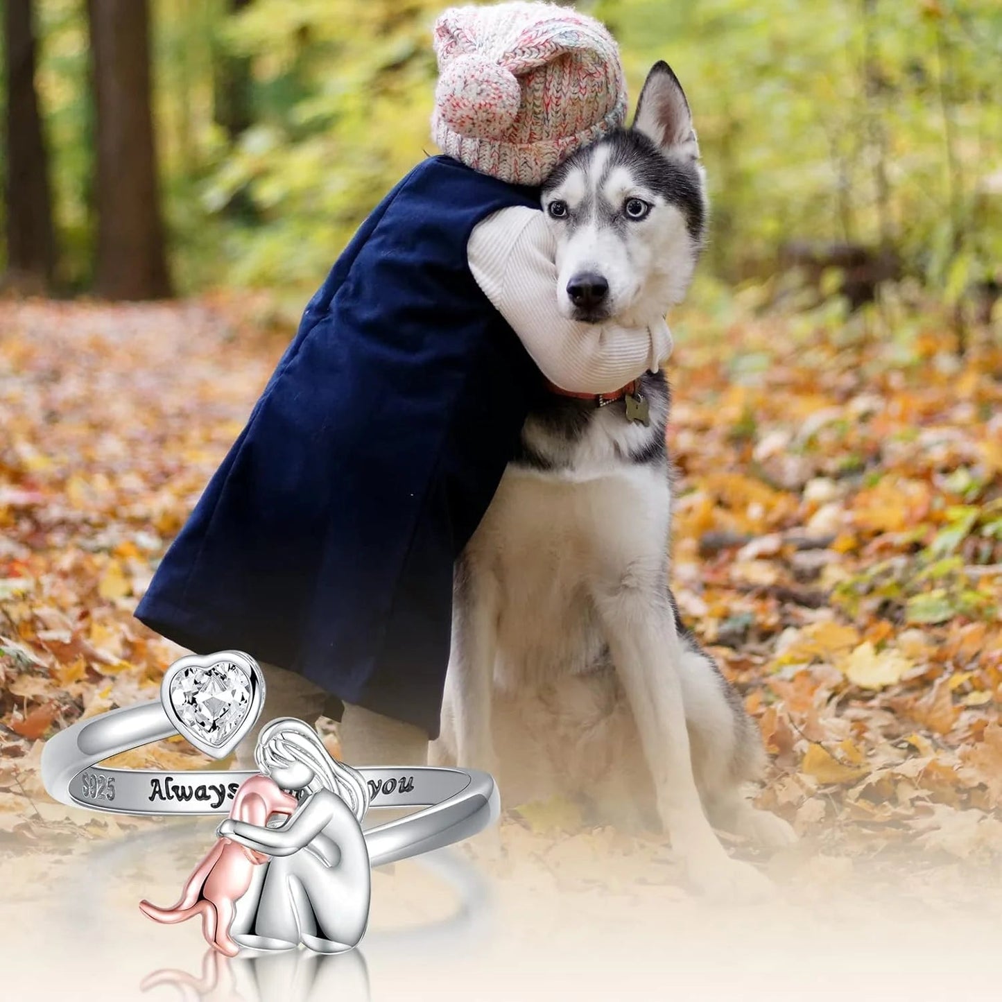 Bague Émotionnelle en Argent 925 avec zircone en Coeur – Miela