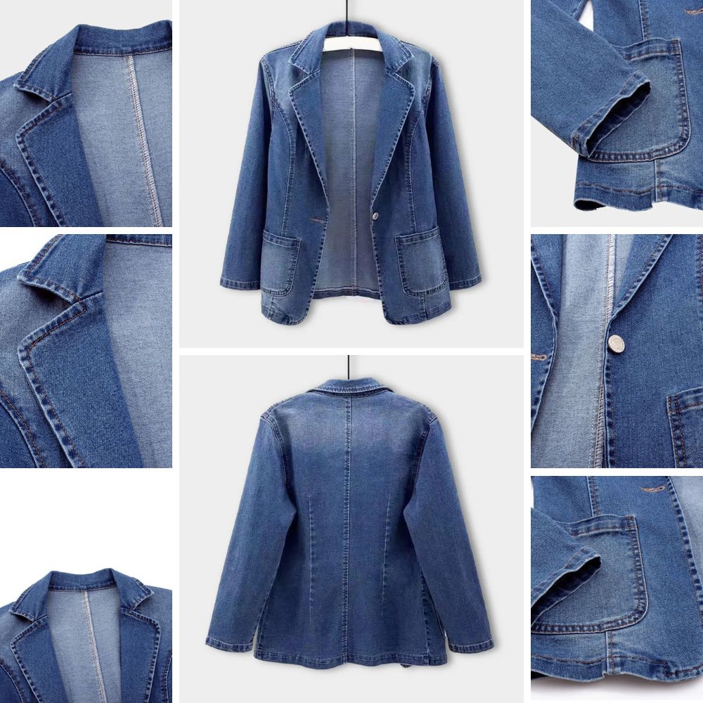 Sofia® | Blazer en Denim Élégant pour Femmes