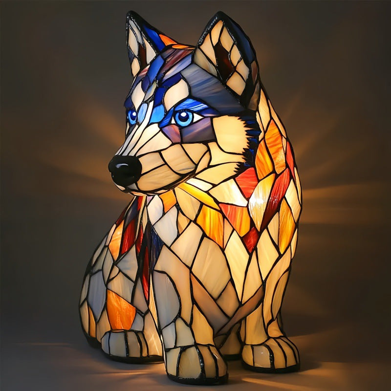 Rex | Lampe pour chien Magisk en verre coloré