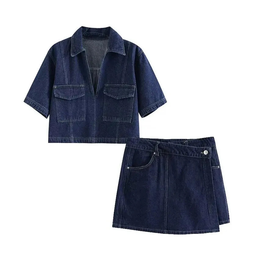 Sofia® | Ensemble en Denim à Col V