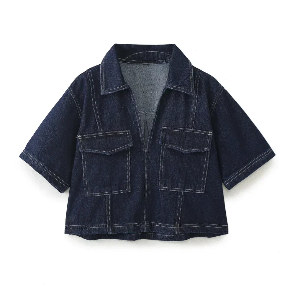 Sofia® | Ensemble en Denim à Col V