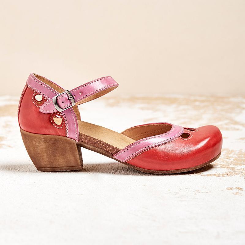 Farah - Sandales confortables à talons bas