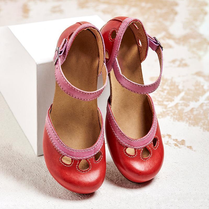 Farah - Sandales confortables à talons bas