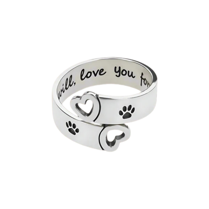 Bague Ajustable avec Design de Pattes et Cœurs – FAYAIE