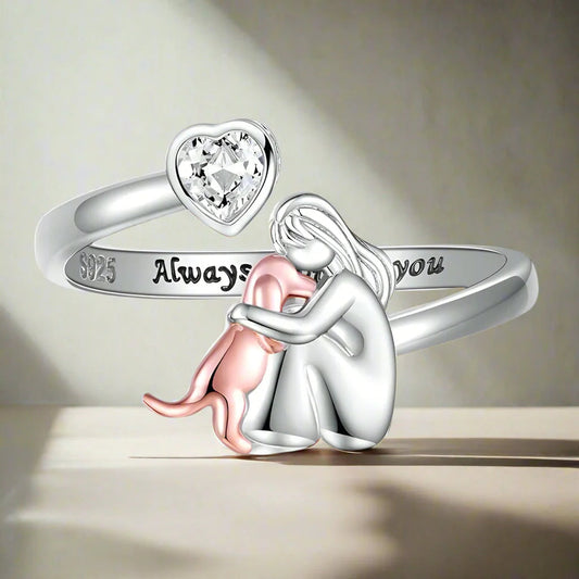 Bague Émotionnelle en Argent 925 avec zircone en Coeur – Miela