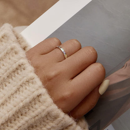 Bague en Argent 925 avec Empreinte de Patte Émaillée – Sena