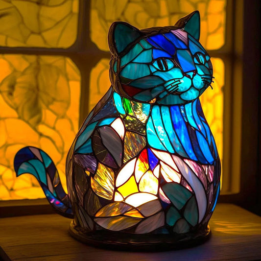 Nala | Lampe de chat Magisk en verre coloré