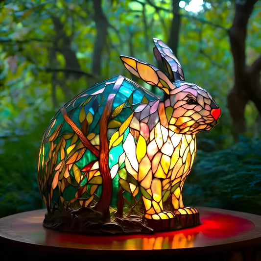Lapinou | Lampe lapin en verre coloré Magisk