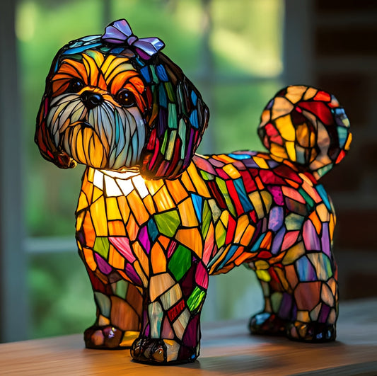 Nina | Lampe pour chien Magisk en verre coloré