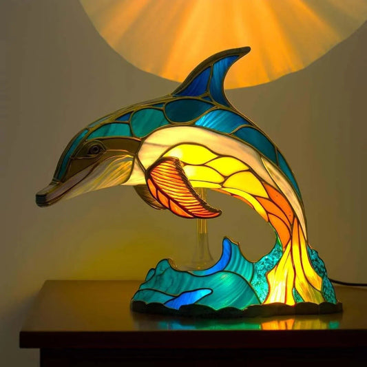 Flip | Lampe dauphin Magisk en verre coloré
