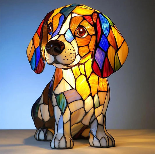 Coco | Lampe pour chien Magisk en verre coloré