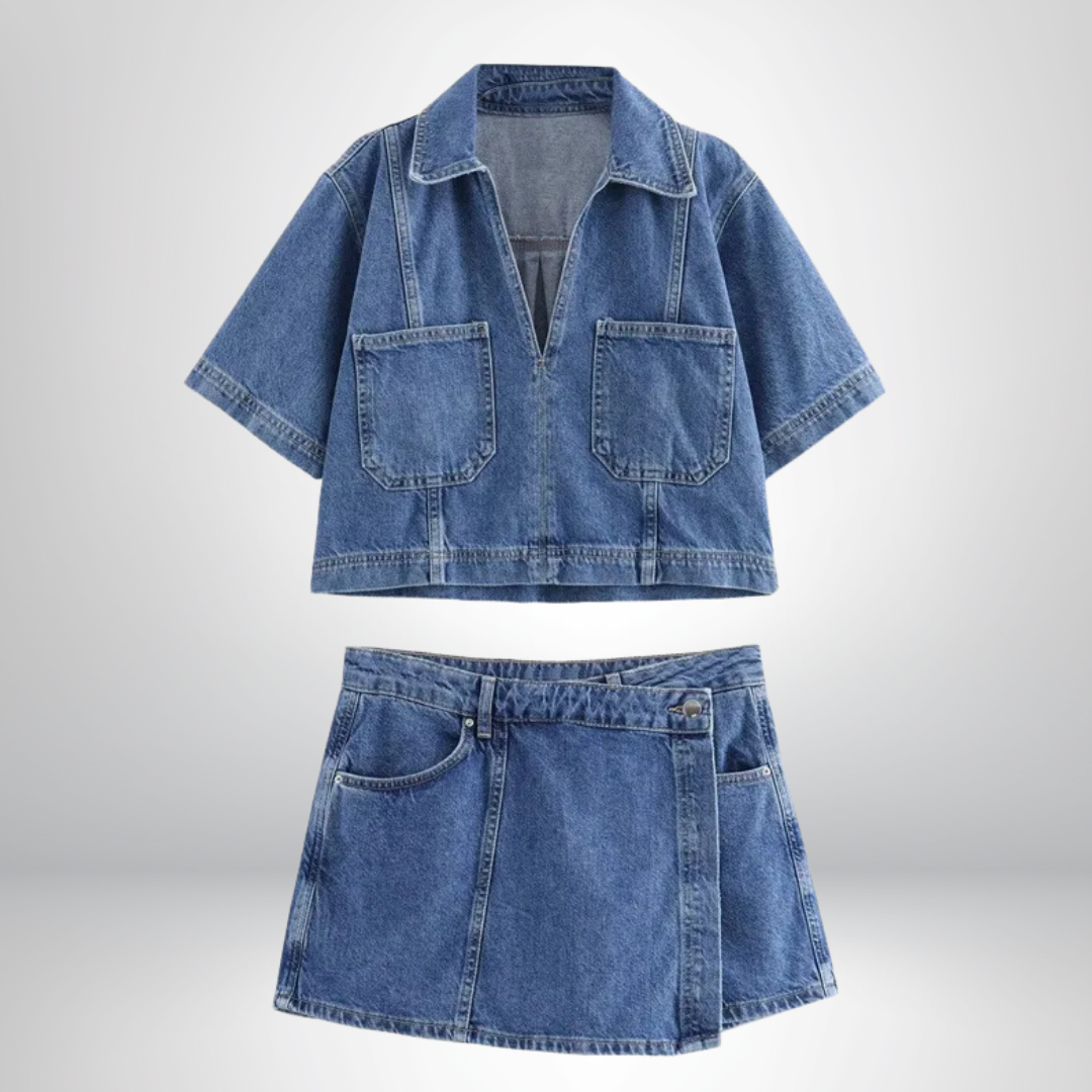 Sofia® | Ensemble en Denim à Col V
