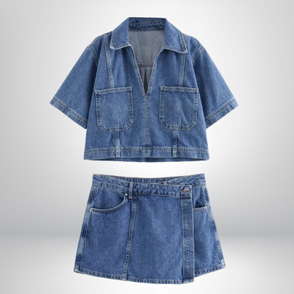 Sofia® | Ensemble en Denim à Col V