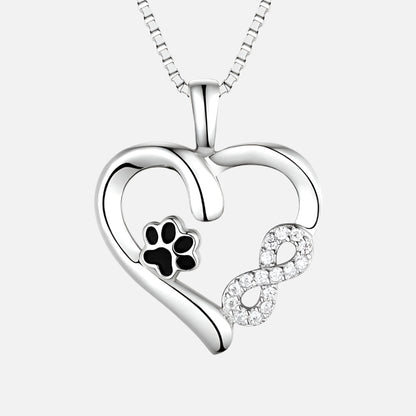 Sorea - Collier en cœur surmonté d'un symbole infini