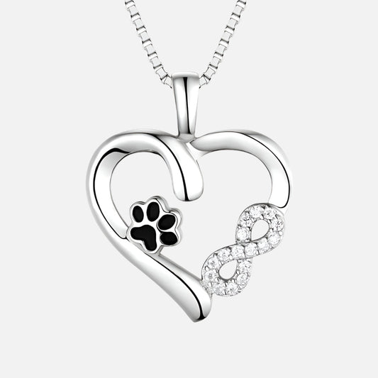 Sorea - Collier en cœur surmonté d'un symbole infini