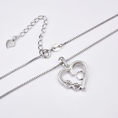 Sorea - Collier en cœur surmonté d'un symbole infini