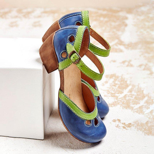 Farah - Sandales confortables à talons bas